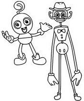 Coloring page Baby Long Legs & Daddy Long Legs