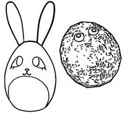 Coloring page Surprise Hare & Pet Rock