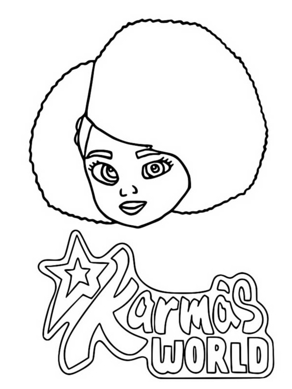 Coloring page Karma's World