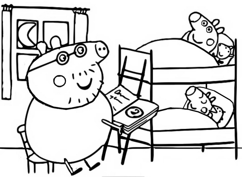 Coloring Pages  Printable Peppa Pig Coloring Pages For Kids