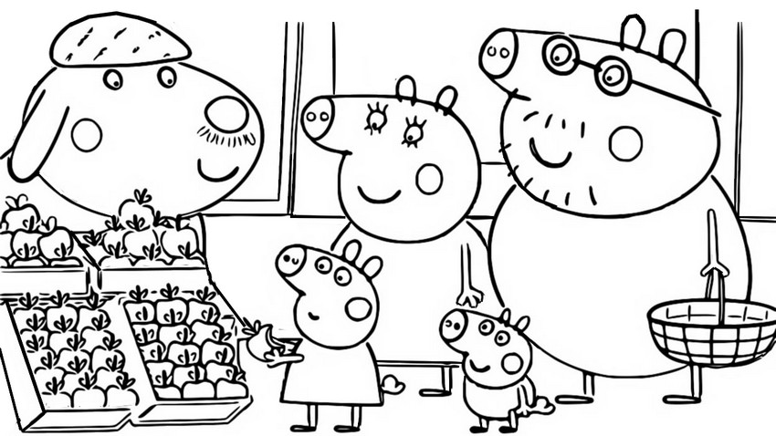 Desenho de Papai Pig para colorir  Desenhos para colorir e imprimir gratis