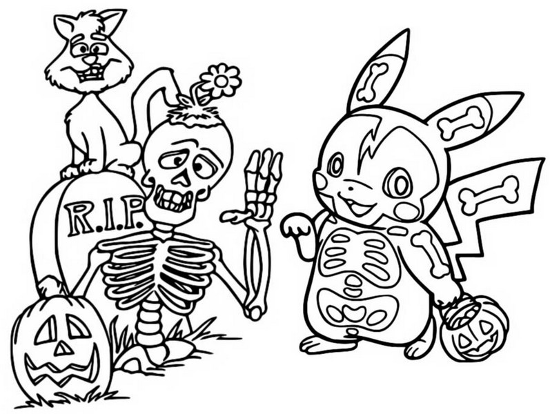 Dibujos para Colorear Pokemon Halloween by dibujosparacolorear on