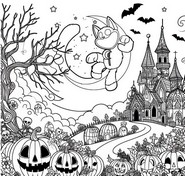 Dibujo para colorear - Catnap - Poppy Playtime Halloween