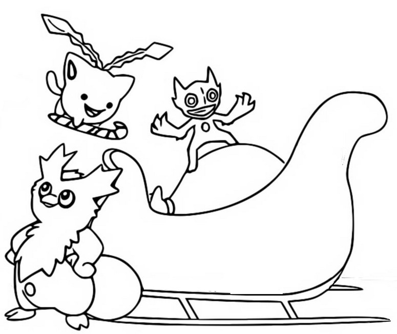 Coloring page The sled