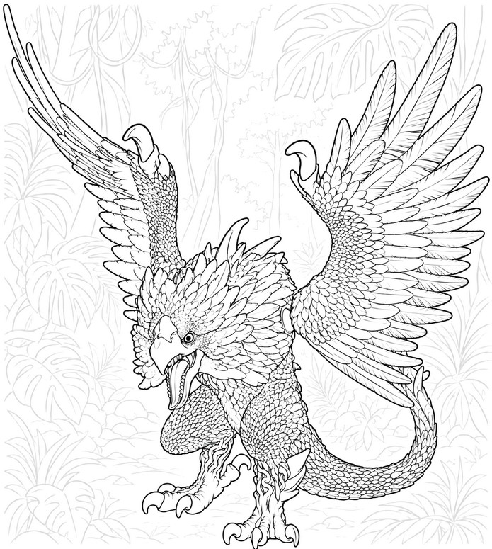 Målarbild att skriva ut - Eldrador Creatures