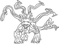 Coloring page Jungle Monster