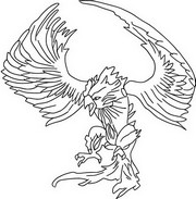 Coloring page Fire Eagle