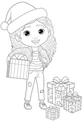 Desenho para imprimir - Presentes - A Casa Mágica da Gabby - Natal