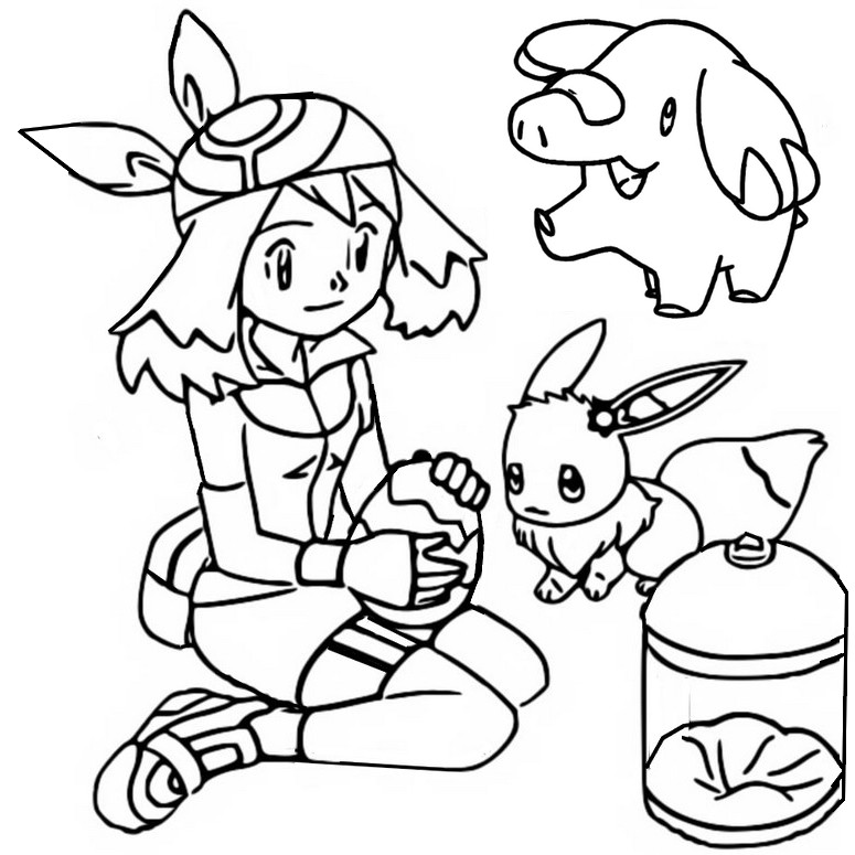 Desenho para colorir Pokémon - Eevee : Ovo de Eevee 5