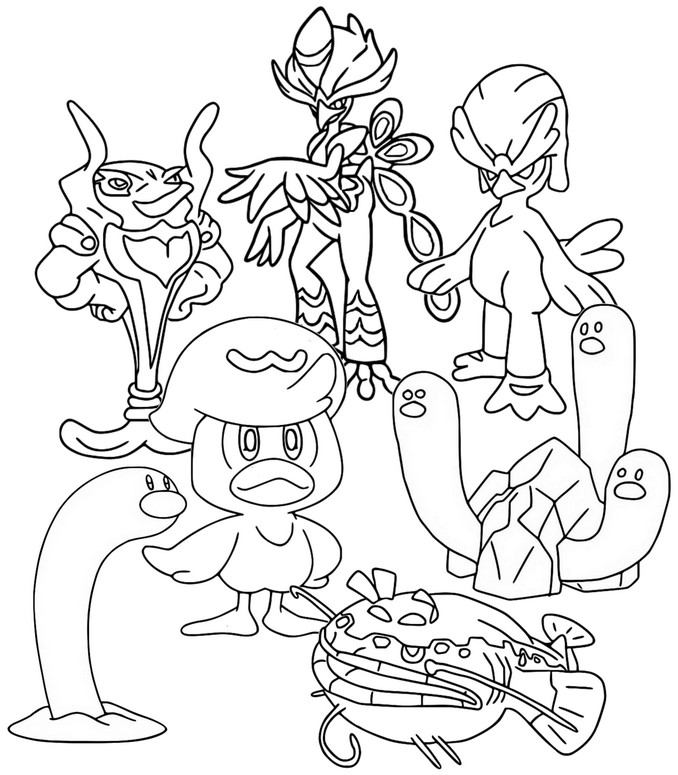 Desenhos para colorir Pokémon Scarlet e Violet popular 2023