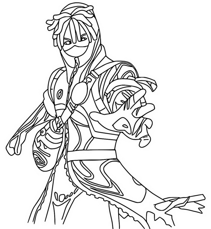 Coloring page Trace