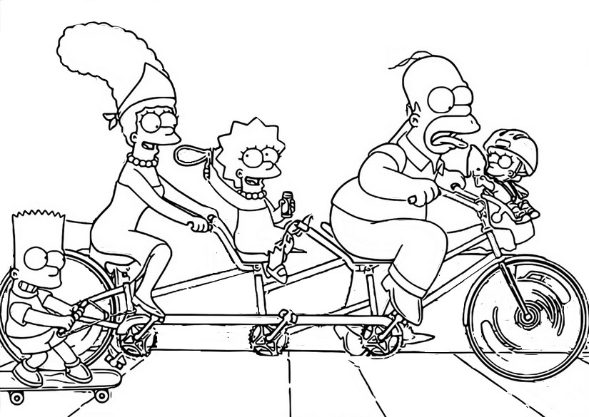 Coloring page The simpsons