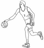 Hoja para colorear - Avanzando con el baloncesto - Victor Wembanyama