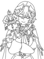 Free coloring page - Takane Lui - Hololive 6th Generation