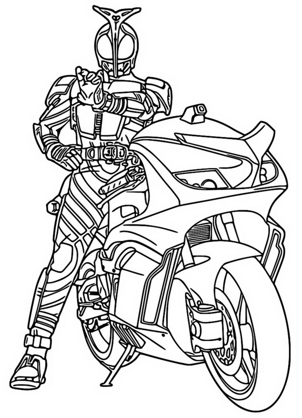 Coloring page Motorbike