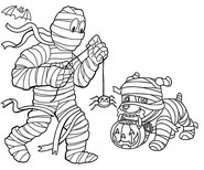 Dibujo gratuito - Rubble - Momia - Paw Patrol - Halloween
