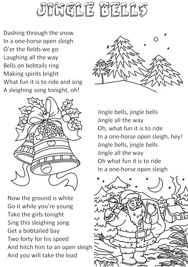 jingle bell, em Inglês, música de natal para crianças
