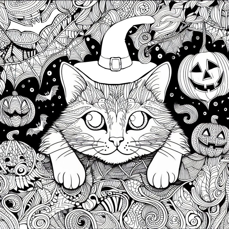 Desenhos para colorir de Gatos para imprimir e colorir - Gatos - Coloring  Pages for Adults