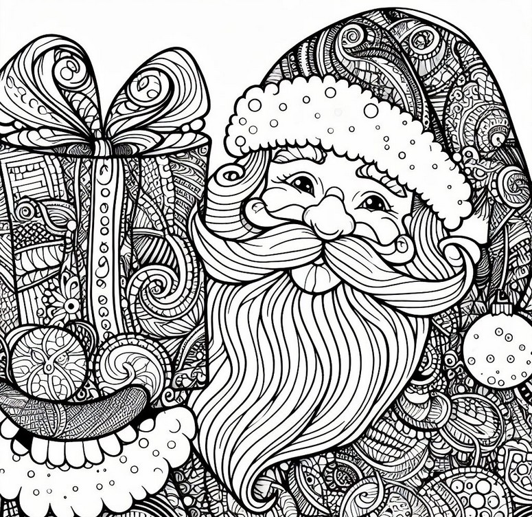Desenhos simples para colorir de Natal para imprimir e colorir - Natal -  Coloring Pages for Adults