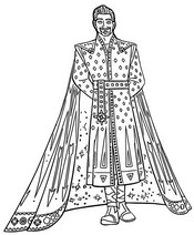 Teckning att färglägga - King Magnifico - Wish - Asha och den goda stjärnan