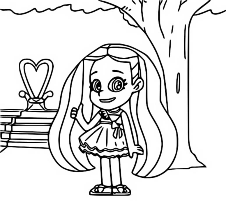 Coloring page Kids Diana Show