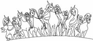 Dibujo para colorear - Sophia y sus amigos - Academia Unicornio