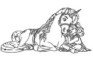 Hoja para colorear - Leaf & Ava - Academia Unicornio