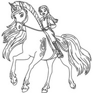 Dibujo descargable - Isabel & River - Academia Unicornio