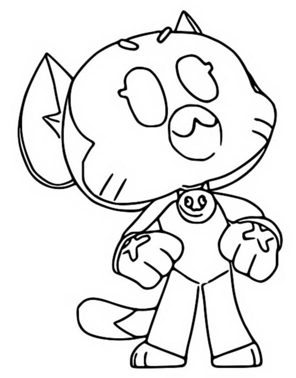 Coloring Page Brawl Stars Starr Toon Kit 2