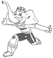 Disegno gratuito - Mascotte - Calcio - Coppa delle nazioni africane 2023