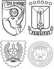 Disegno da colorare - Gruppo A. - Calcio - Coppa delle nazioni africane 2023