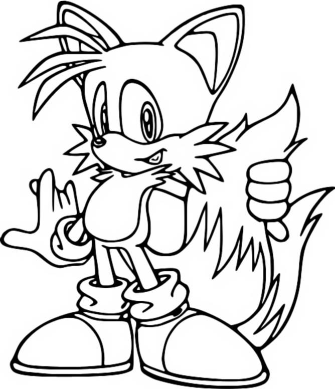 Coloring Pages Sonic Prime
