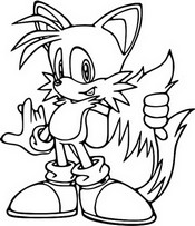 Dibujo para imprimir - Tails - Sonic Prime