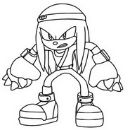 Dibujo gratuito - Knuckles - Sonic Prime