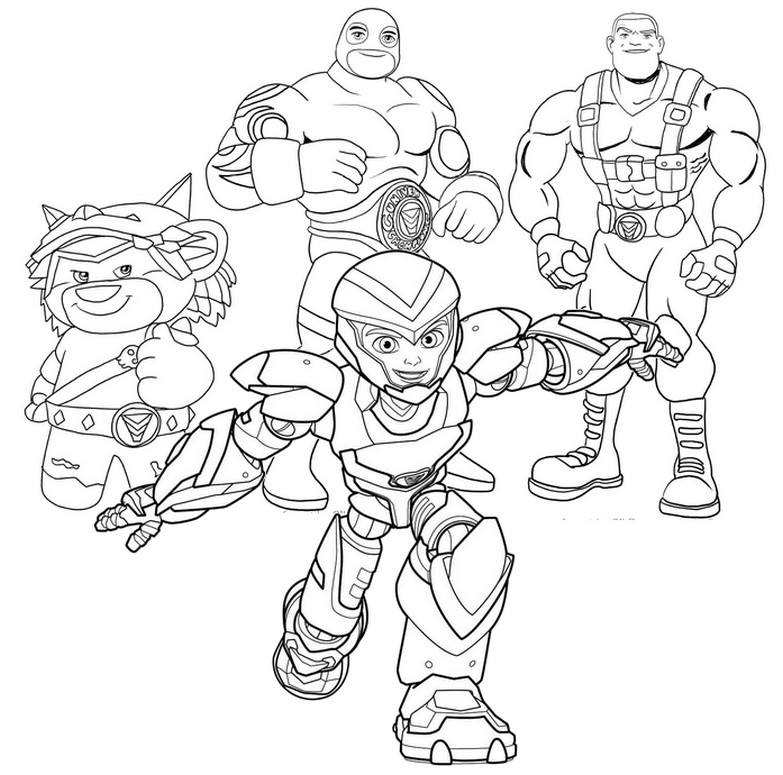 Coloring page Power Players