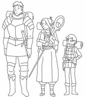 Bild zum Ausmalen - Delicious in Dungeon - Netflix 2024