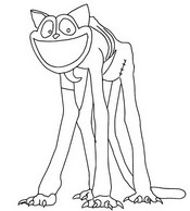 Imagen para colorear - Catnap - Forma hostil - Poppy Playtime Capítulo 3
