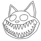 Imagen para colorear - Boca enorme - Catnap - Poppy Playtime