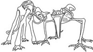 Dibujo para colorear - Formularios de Monster y Nightmare - Catnap - Poppy Playtime
