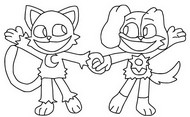 Dibujo gratuito - Con  Catnap - Dogday - Poppy Playtime