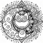 Dibujo gratuito - Catnap - Smiling Critters Mandalas