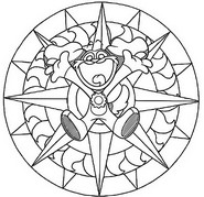 Dibujo para imprimir - DogDay - Smiling Critters Mandalas