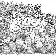 Dibujo para imprimir - Smiling Critters - Poppy Playtime Pascua de Resurrección