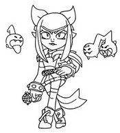 Lámina para colorear - Melodie - Brawl Stars - Ranked