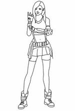 Image to color - Tifa Lockhart - Final Fantasy 7