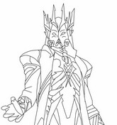 Coloring page - Hades - Fortnite Myths and Mortals