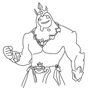 Drawing to color - Poseidon - Fortnite Myths and Mortals
