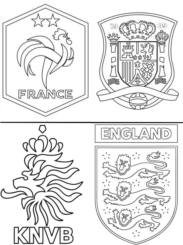 Coloring page Semi-finals