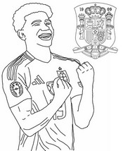 Free coloring page - Yamal Lamine
 - UEFA EURO 2024