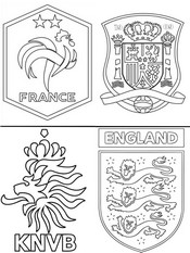 Downloadable coloring - Semi-finals - UEFA EURO 2024